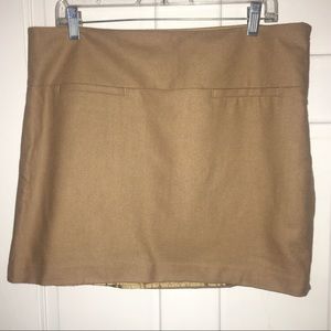 Gap camel colored mini skirt size 12